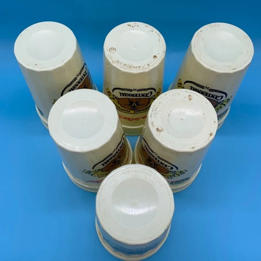 Vintage Vanderbilt University Football Centennial Plastic‎ Souvenir Cups